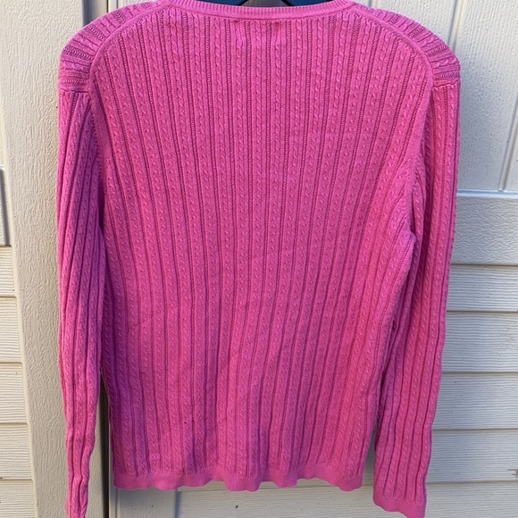 FOXCROFT Pink Button Down Supima Cardigan Sweater - Picture 13 of 16